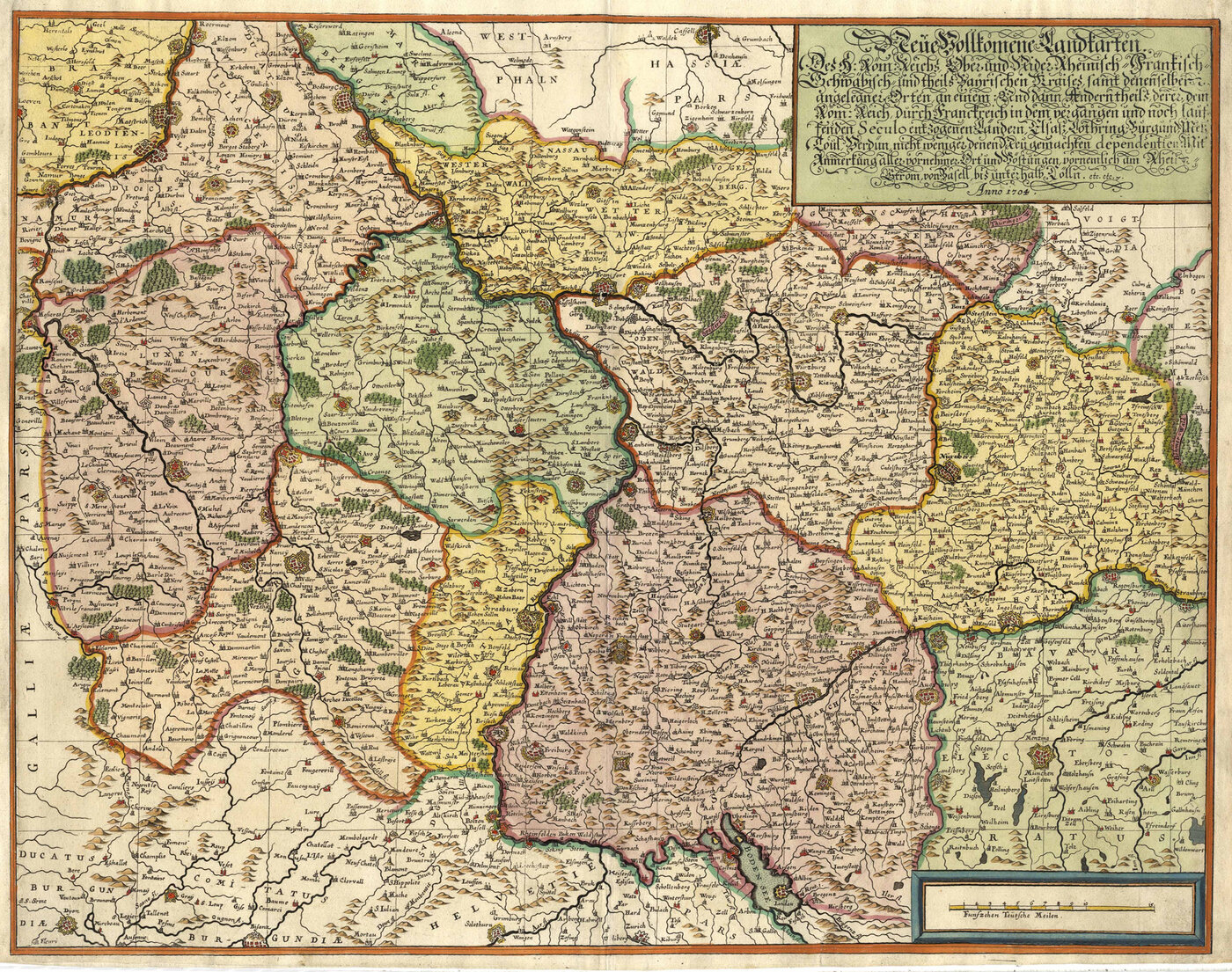 SÜDDEUTSCHLAND - FRANKREICH - LUXEMBURG: