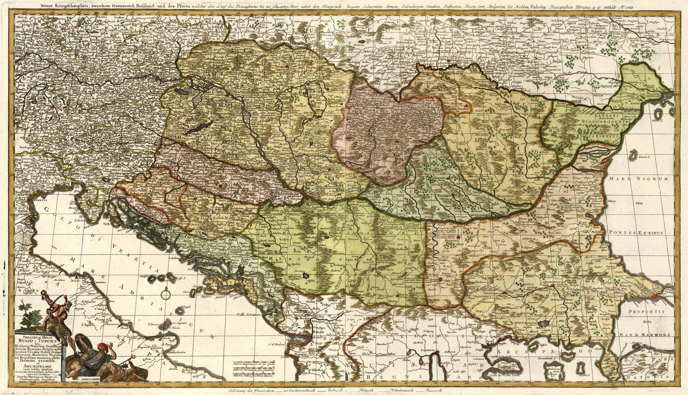 DONAU (Danube) - Südosteuropa (South East Europe):