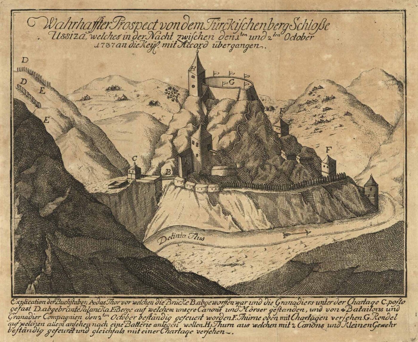 UZICE (Ussiza / Titovo Uzice) a.d. Detinia / Serbien: