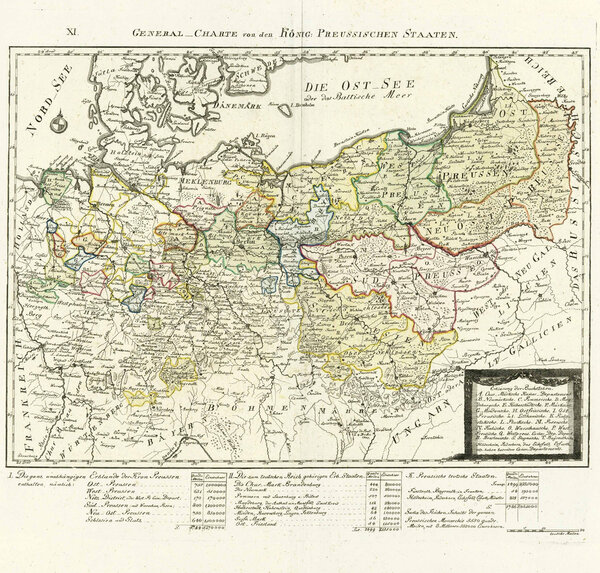 DEUTSCHLAND: Preussenkarte: