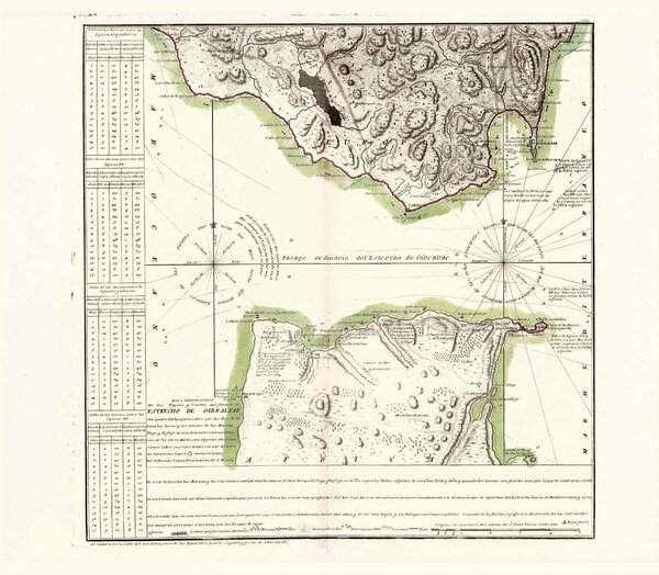 STRASSE VON GIBRALTAR (Strait of Gibraltar / Estrecho de Gibraltar):