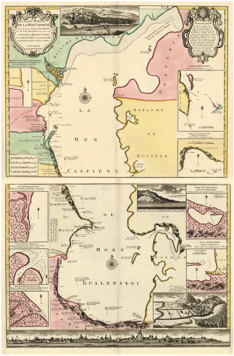 KASPISCHES MEER (Caspian Sea / Mare Caspium / Mare Hyrcanium):