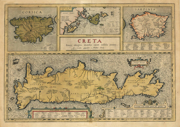 KRETA (Crete) - KORSIKA (Corse / Corsica) - SARDINIEN (Sardegna / Sardinia):