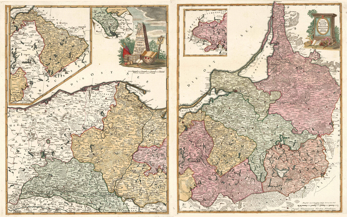 OST- u. WESTPREUSSEN (Prusach Wschodnich i Prusach Zachodnych) Polen (Poland / Polska):