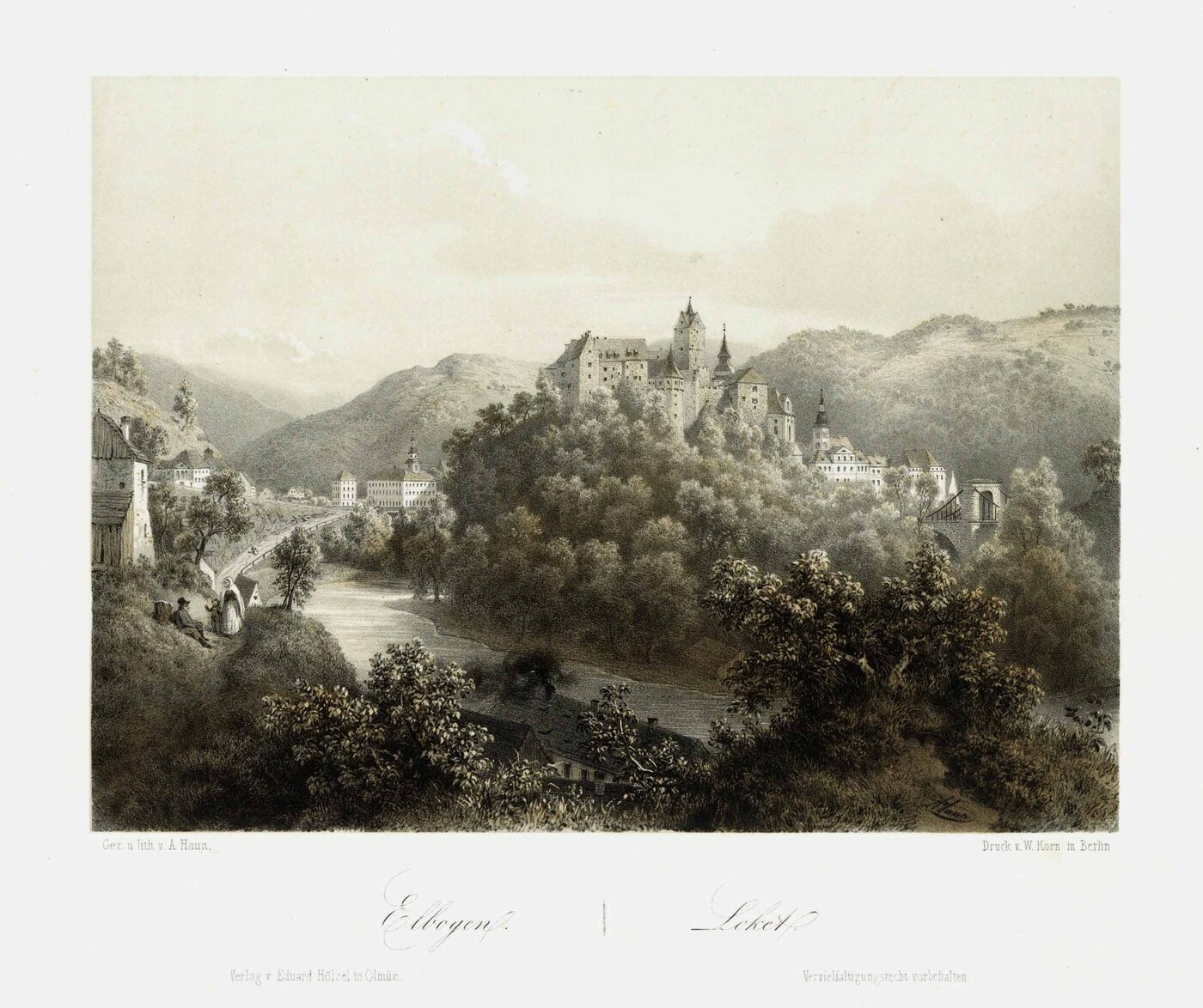 ELBOGEN (Loket) / Böhmen (Bohemia) Tschechien (Czech Republic):
