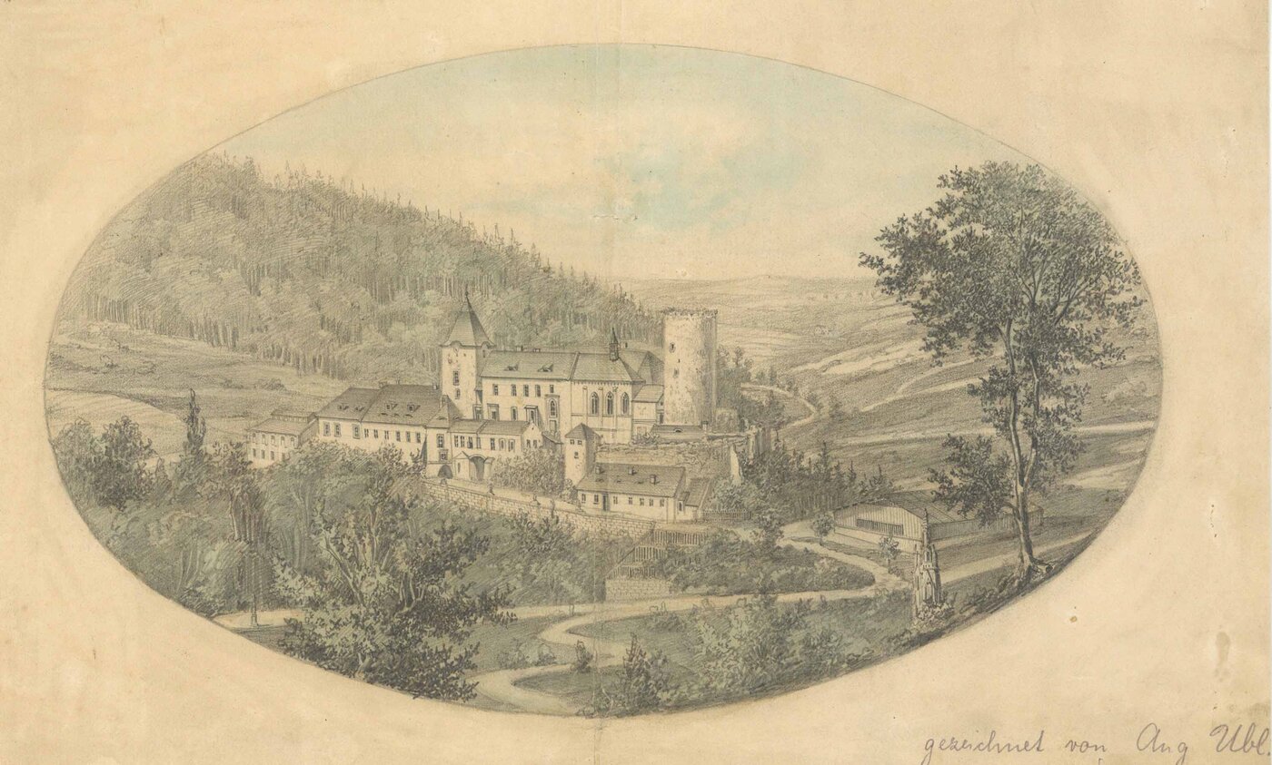 PÜRGLITZ (Krivoklát) / Böhmen (Bohemia) Tschechien (Czech Republic):