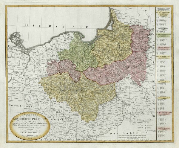 OST- u. WESTPREUSSEN (Prusach Wschodnich i Prusach Zachodnych) Polen (Poland / Polska):
